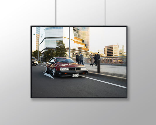 Toyota Corona in Yokohama Sunset