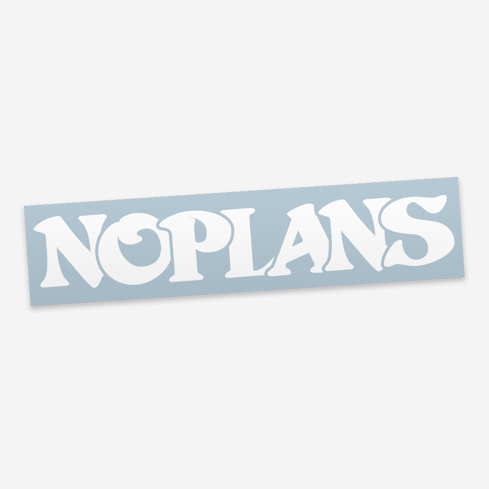 noplans Logo Style Die-cut Sticker