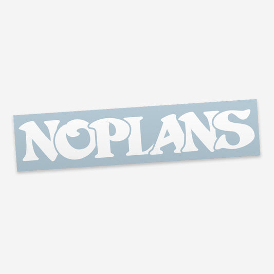 noplans Logo Style Die-cut Sticker
