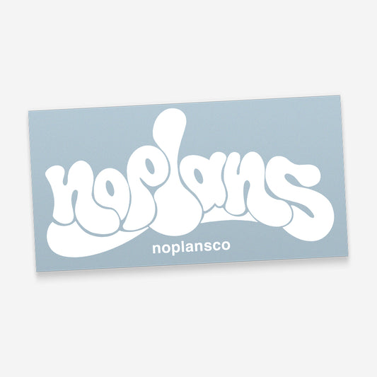 noplans Retro Style Die-cut Sticker