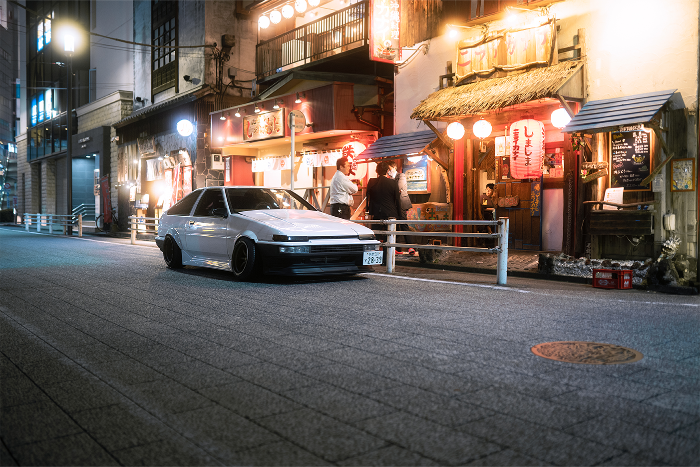 AE86 in front of a Izakaya, Tokyo