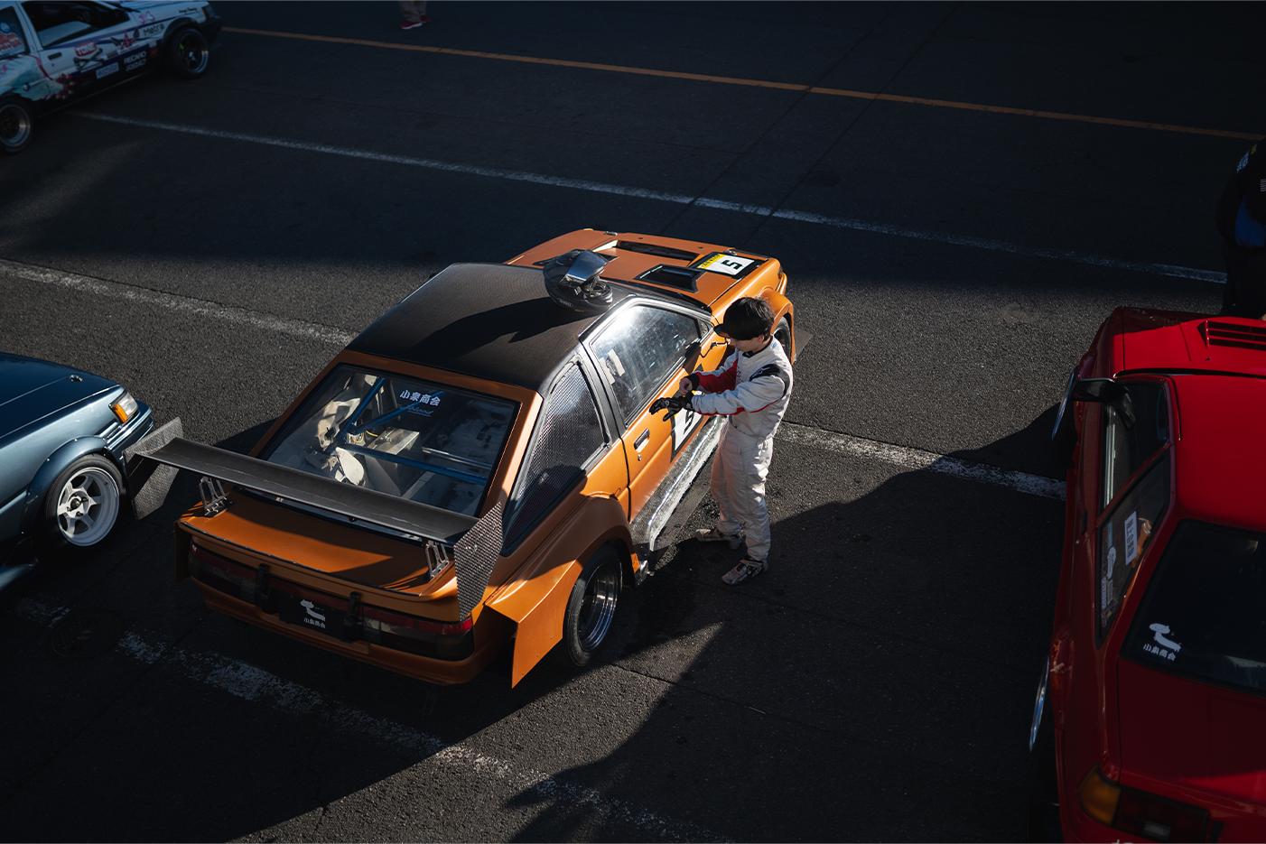 Time Attack AE86 From Above at Tsukuba