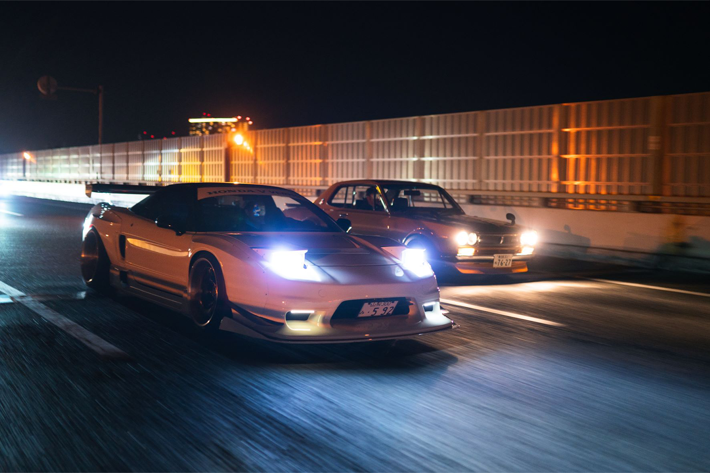 NSX and Hakosuka Tokyo Highway Cruising