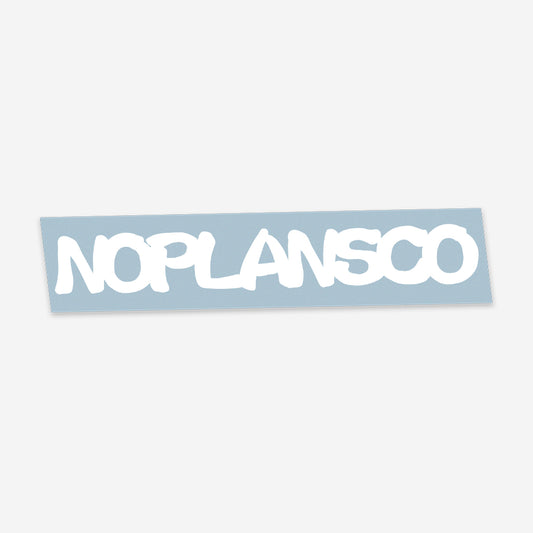 noplansco Basic Style White Die-cut Sticker