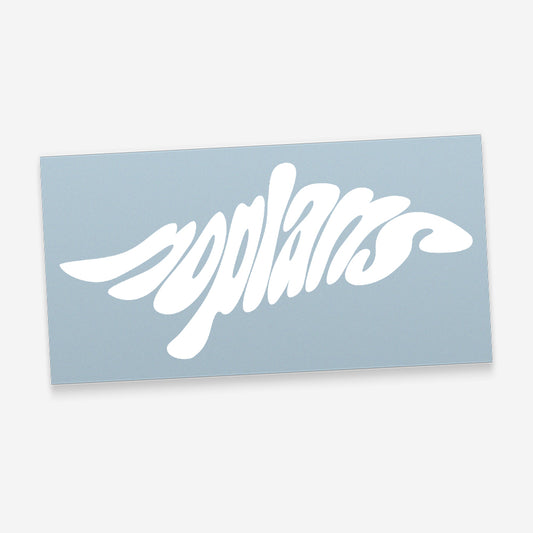noplans Wave Style Die-Cut Sticker