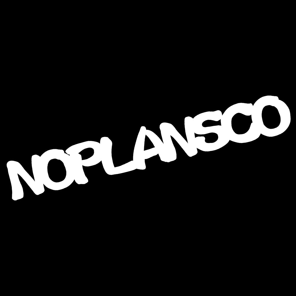 noplansco Basic Style White Die-cut Sticker