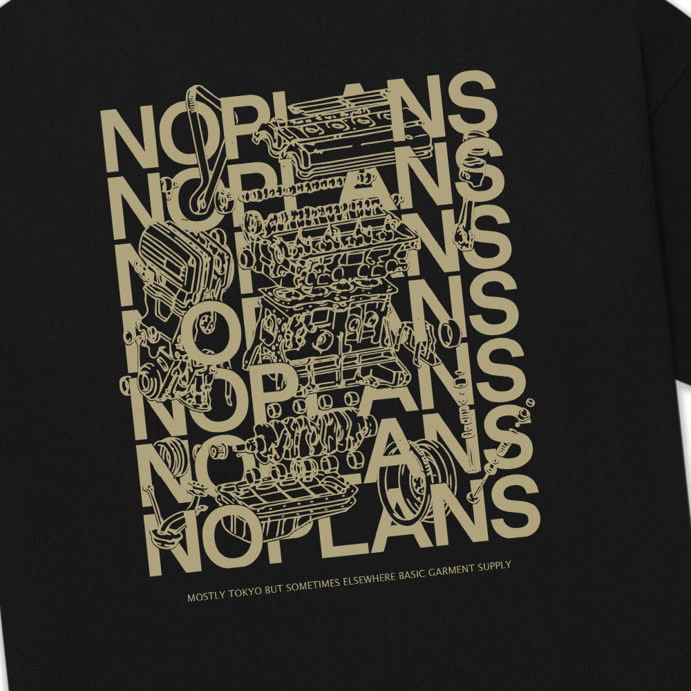 noplans 4AGE Tee - Black | Heavy Weight T-Shirt