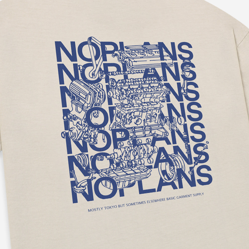 noplans 4AGE Tee - Cream | Heavy Weight T-Shirt