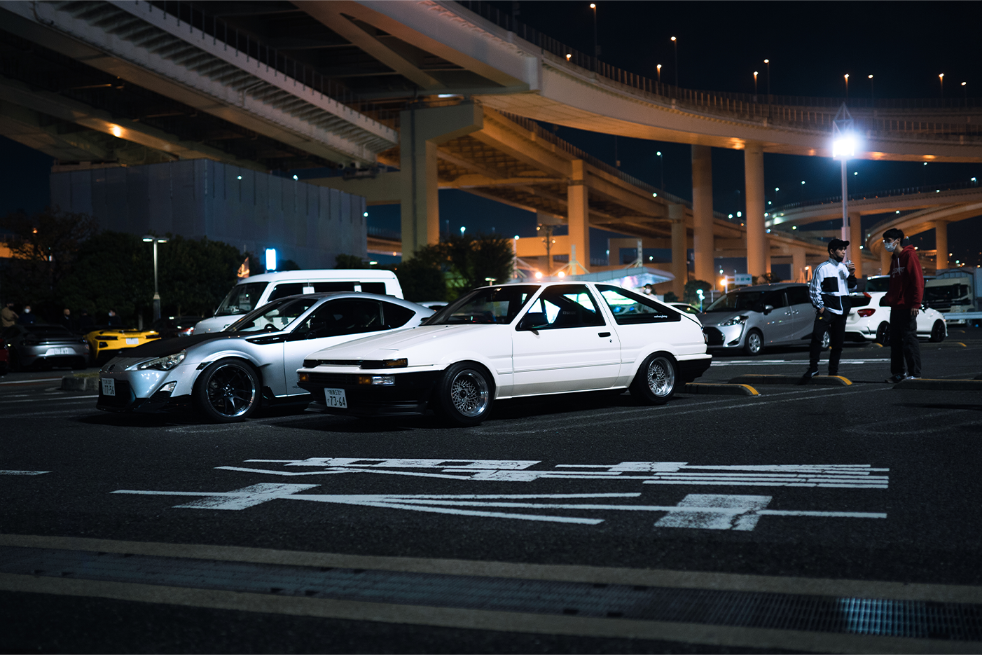 AE86 and GT86 Side by Side Daikoku