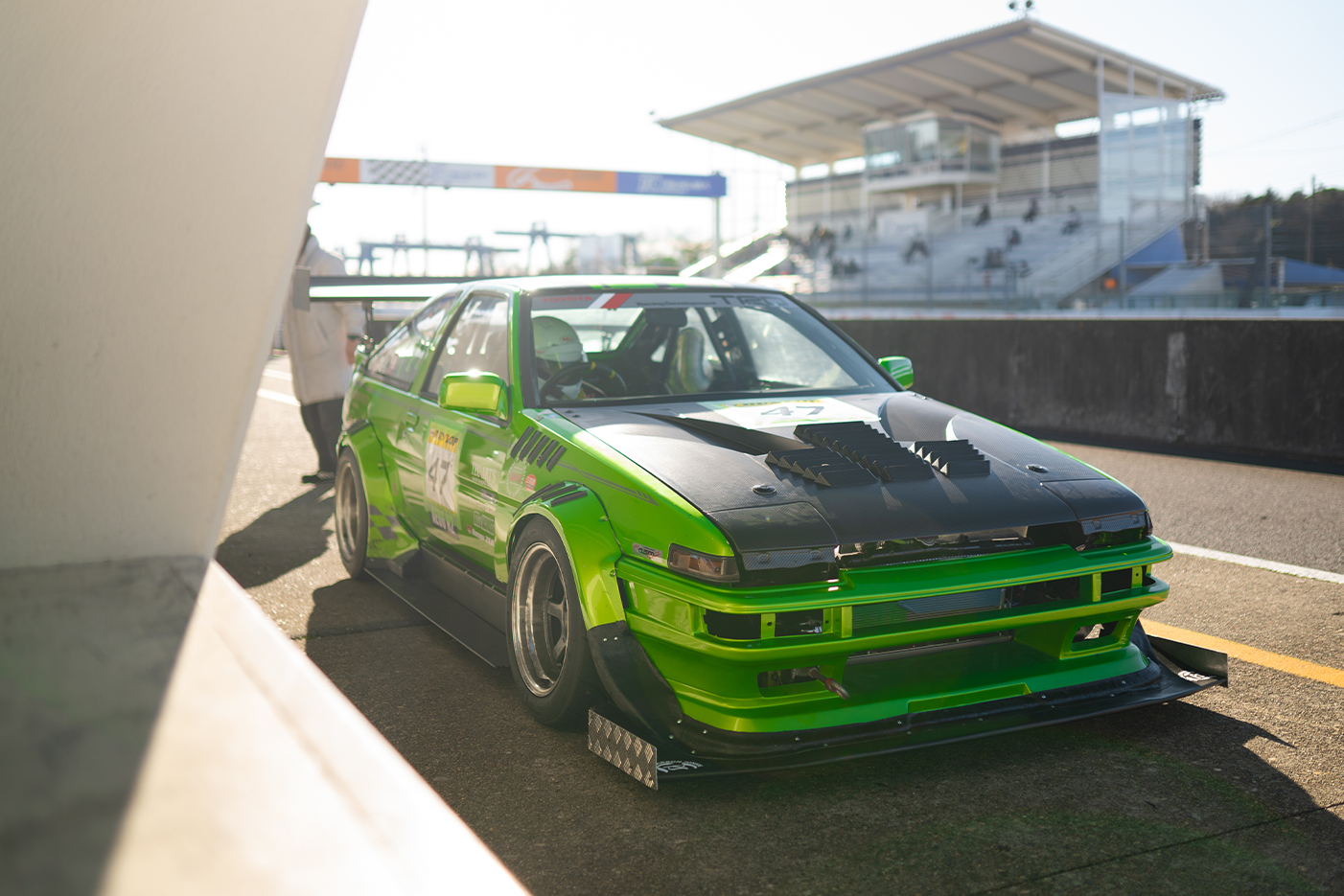 Green Time Attack AE86 at Tsukuba