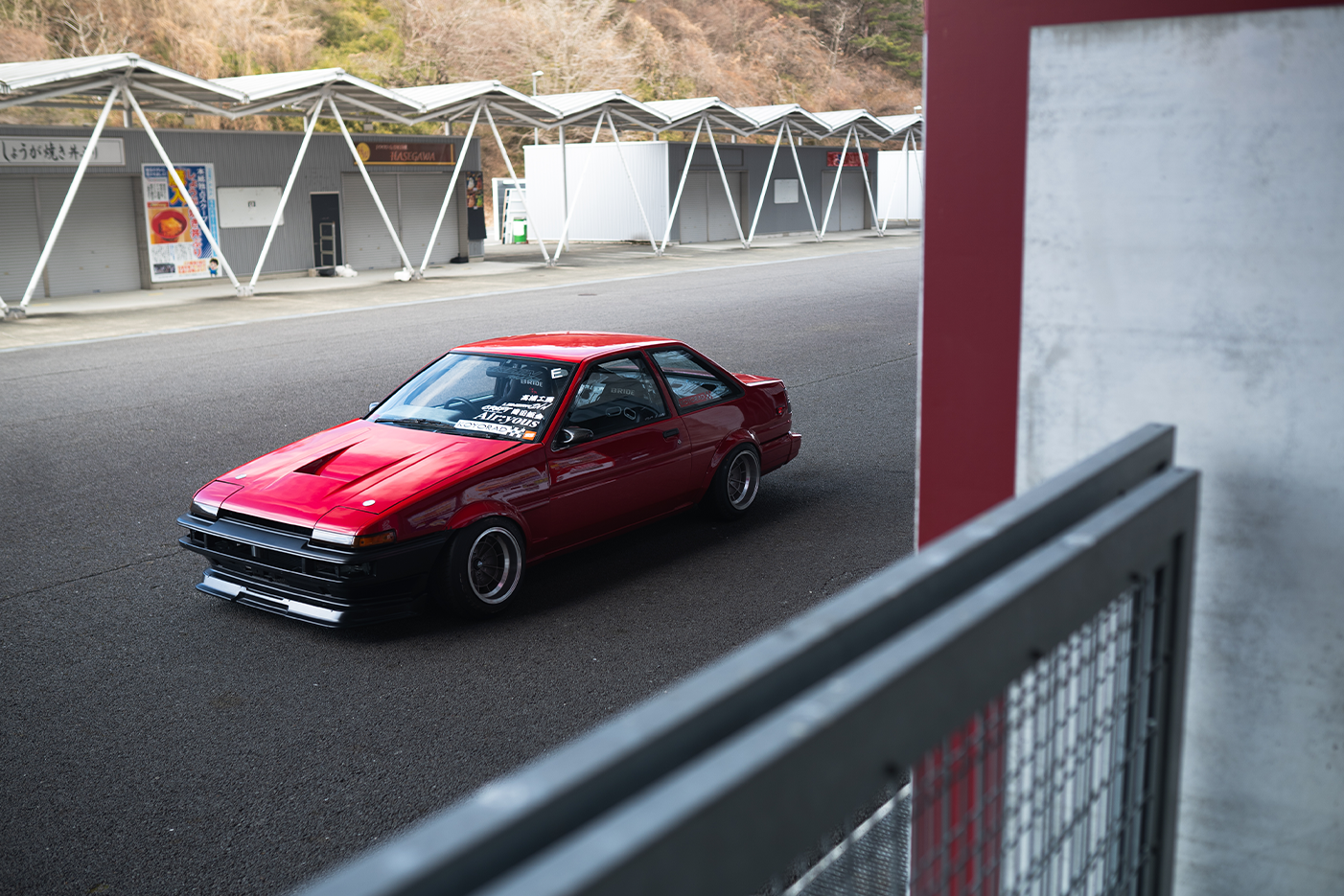 Red AE86 Trueno at Fuji Speedway | Japan