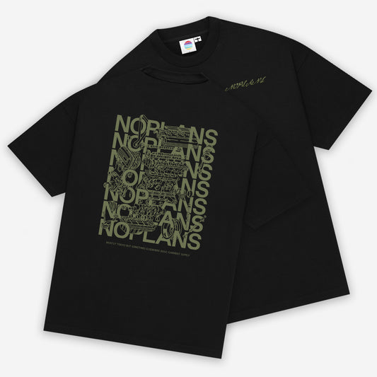 noplans 4AGE Tee - Black | Heavy Weight T-Shirt